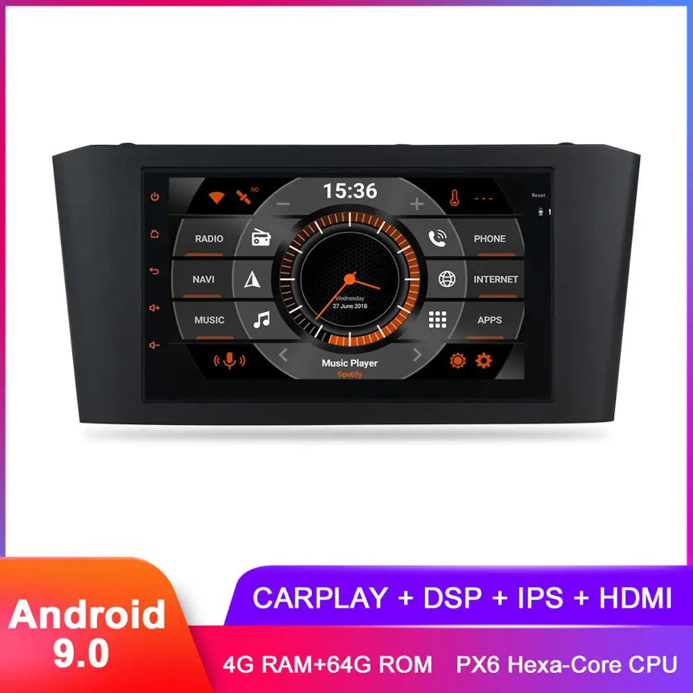 Clearance 2019 New 7" Android 9 Carplay For Toyota Avensis T25 2003 2004 2005 2006 2007 2008 Radio GPS Navigation DSP Audio Video TDA7850 0 Clearance 2019 New 7" Android 9 Carplay For Toyota Avensis T25 2003 2004 2005 2006 2007 2008 Radio GPS Navigation DSP Audio Video TDA7850 0