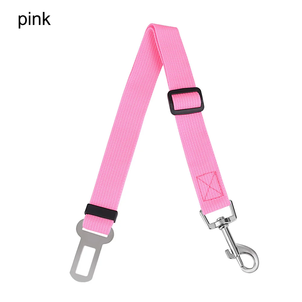 pink Животное собака животное безопасности автомобиля ремень безопасности шлейка и поводок зажим для путешествий ремни безопасности Аксессуары для автомобилей - Название цвета: pink
