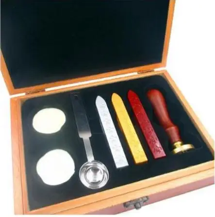 Wood box set Индивидуальный Логотип, индивидуальное изображение, на заказ, арабское имя, иностранный язык, ретро, дерево, печать, воск, печать, штамп, Свадебное приглашение - Цвет: Wood box set