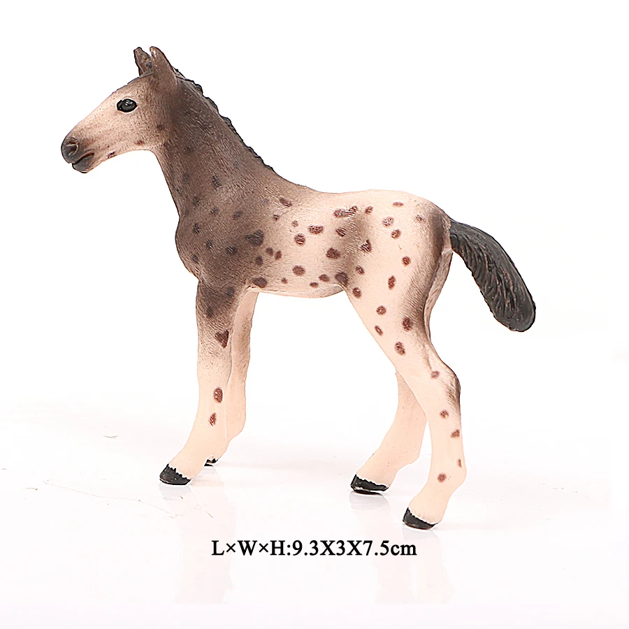18 Животные на ферме, модели лошадей, Appaloosa, гарвардский ганновер, Clydesdale Quarter Arabian Horse, фигурки, цельная игрушка для детей - Цвет: 18