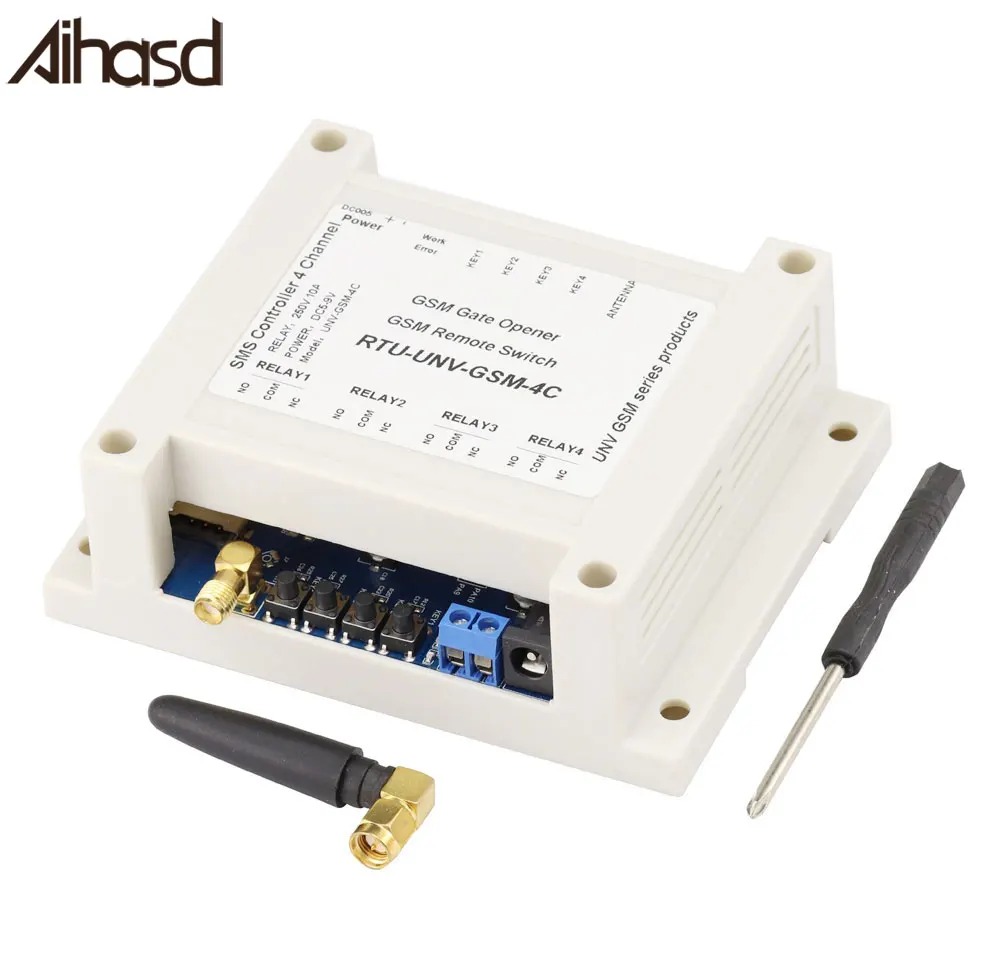 Aihasd 4-канальный Релейный модуль управление SMS-вызовами GSM пульт дистанционного