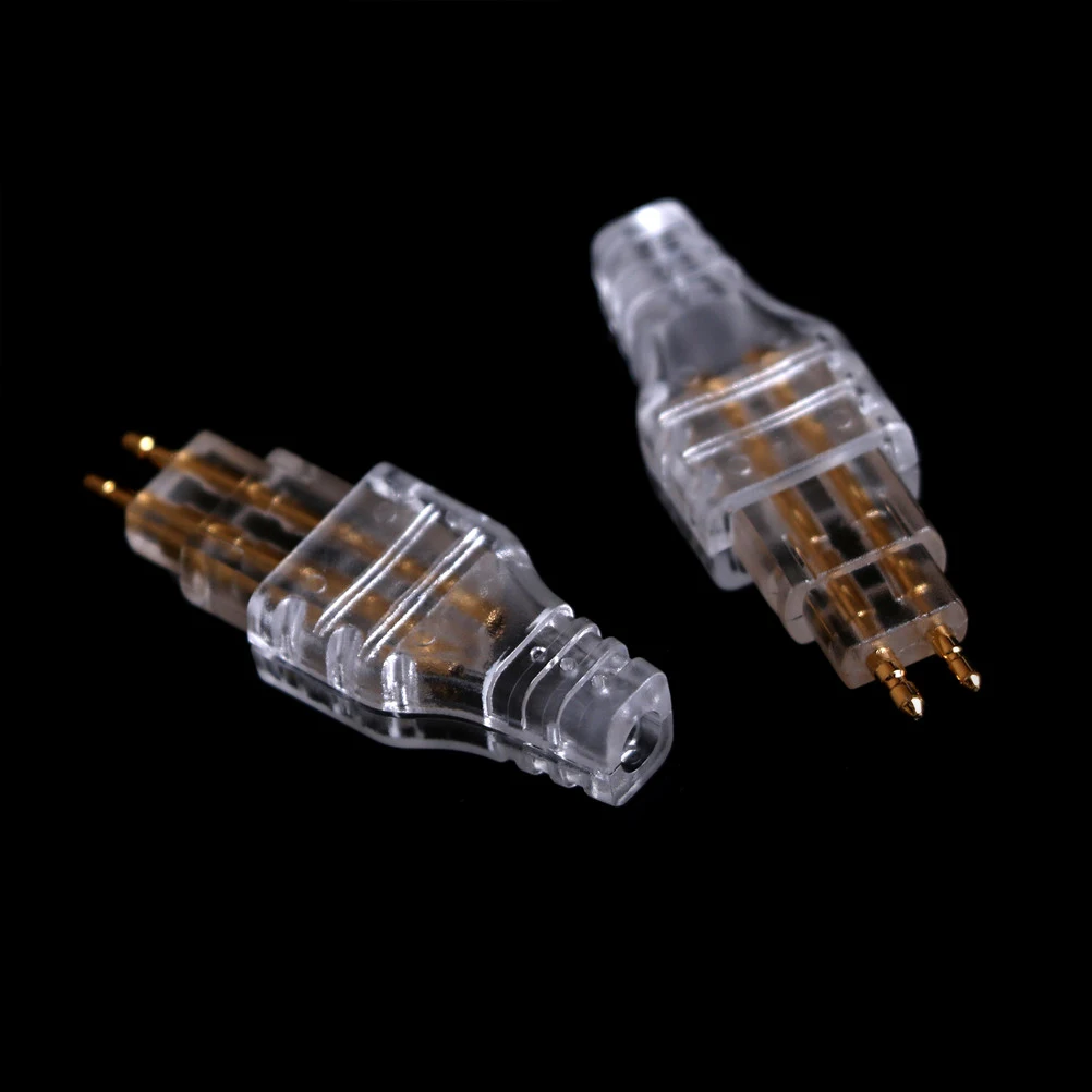 1Pair Gold Plated Plug Connector Signal Transfer For DIY HD650 HD600 HD565 HD580 HD414