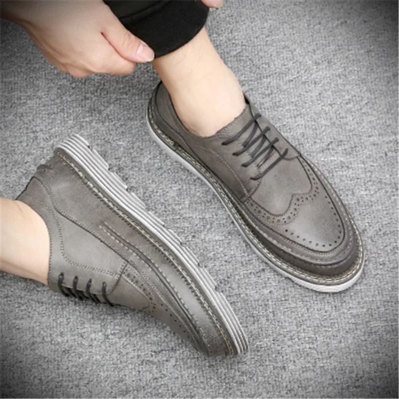 Men's shoes winter plus velvet with the same British casual shoes
