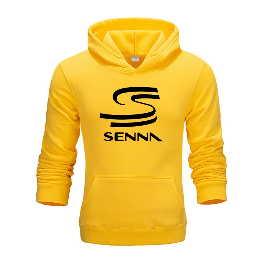 Зимняя толстовка с капюшоном HERO AYRTON SENNA толстая флисовая принтом Hero F1 Senna теплый