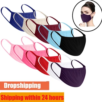 

10PCS Reusable Black Mouth Mask Washable Face Shield Masque Dust Protective Face Mask Earloop Windproof Breathable Mascarillas