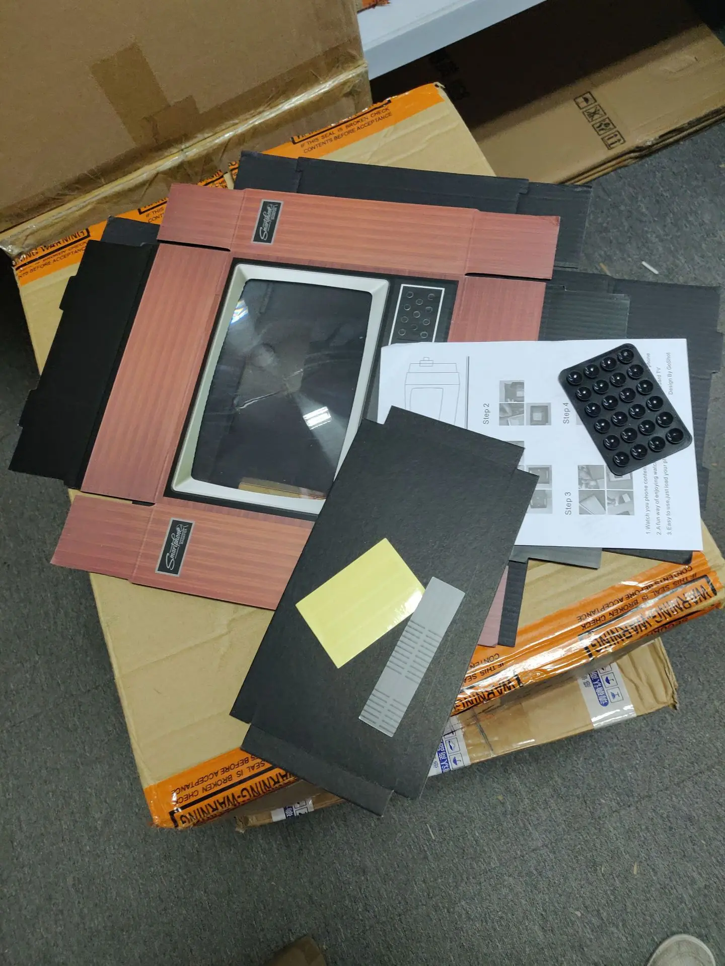 Странные новые дети DIY ретро маленький телевизор мобильный телефон экран усилитель креативные детские развивающие игрушки