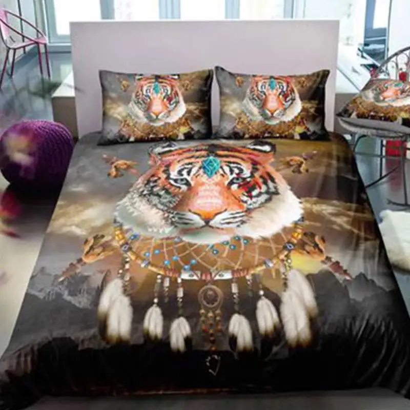 3 шт 3D животных Волк Dreamnet постельные принадлежности 140x210 см/180x210c/172x218 см/135x200 см/200x229 см Удобная Лоскутная наволочка постельные принадлежности набор s