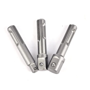 

Vanadium SDS Steel Socket Adapter 1/4 3/8 1/2 Hex Shank Extension Driver Drill Bits Bar Hand Tools Adapter Tool