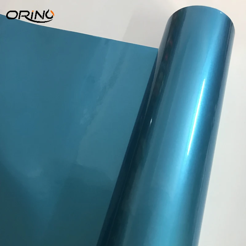 Gloss Metallic Blue Vinyl Film Wrap-1