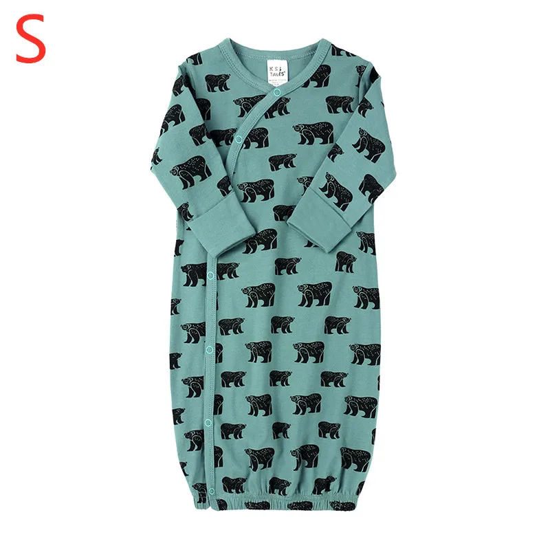 Size S DLY489 с детским спальным мешком тонкая хлопковая одежда на пуговицах для маленьких спальный мешок одеяло-конверт для новорожденных, Осень-весна комбинезон-Пижама для младенцев сумка - Цвет: Size S