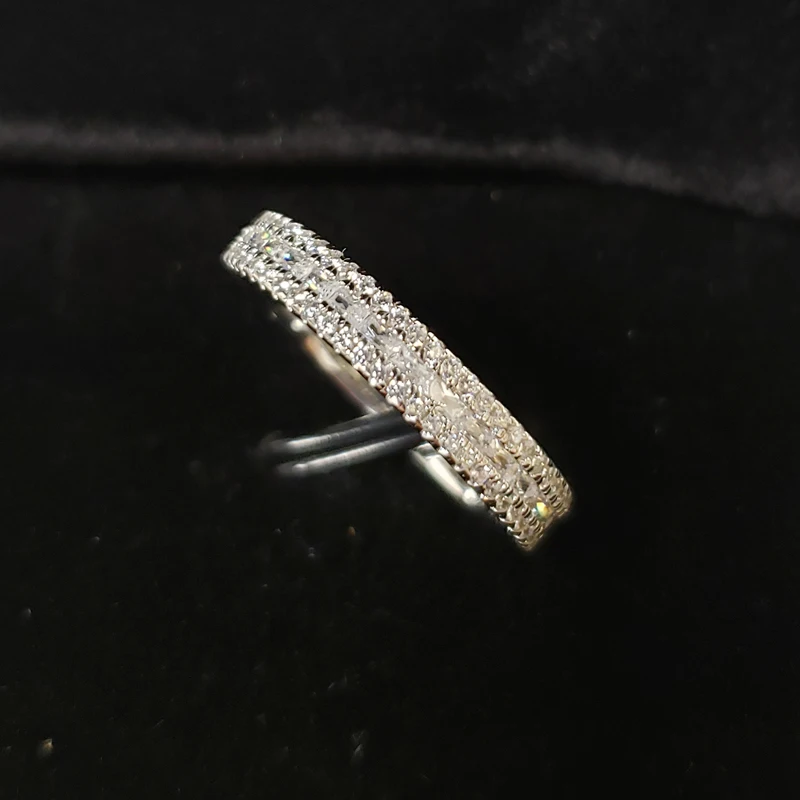 OEVAS 100% 925 Sterling Silver Bridal Rings Set Sparkling Full High Carbon Diamond Wedding Engagement Party Fine Jewelry Gifts