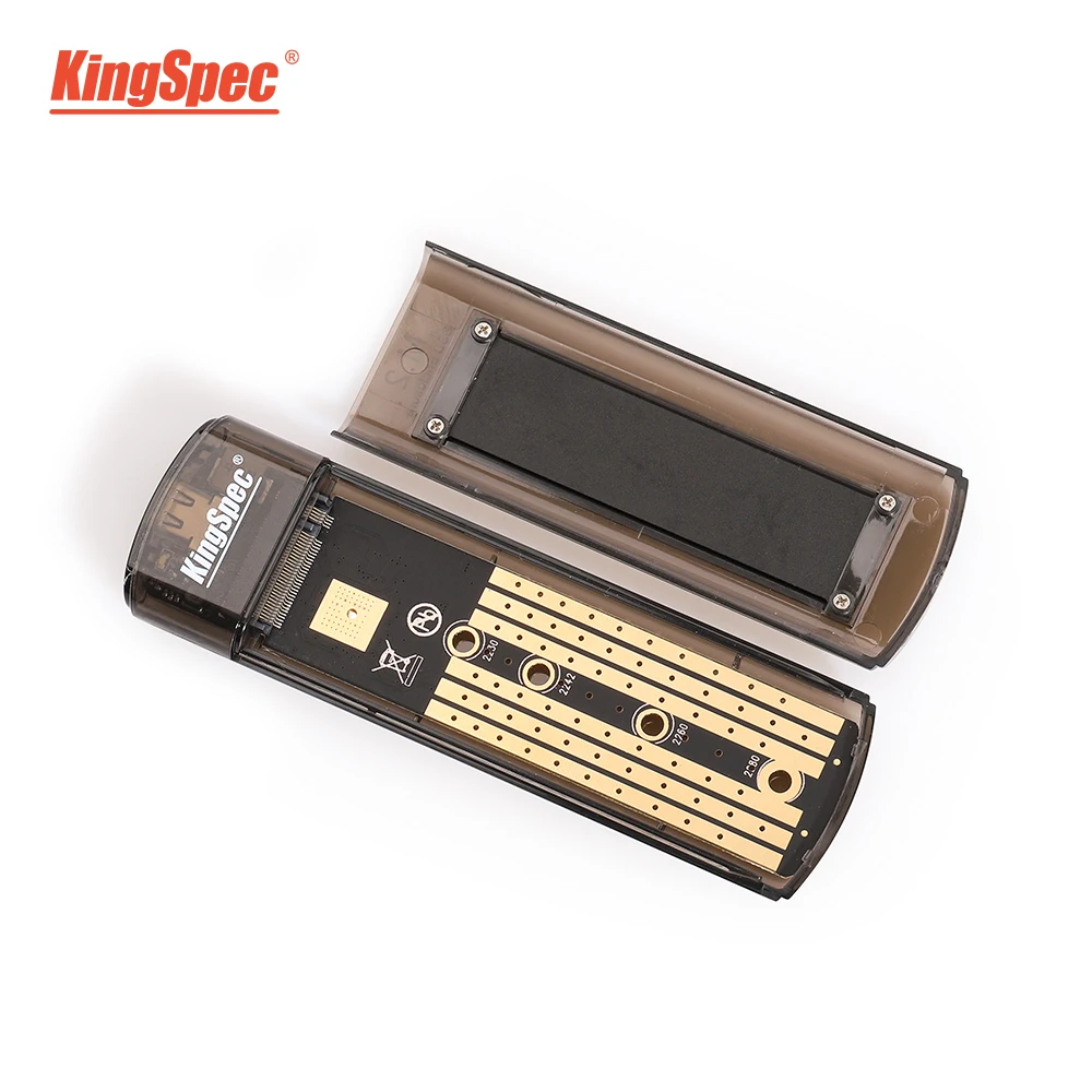 KingSpec NVME M.2 PCIe SSD Корпус чехол type-C 3,1 GEN2 10 Гбит/с SSD Мобильный коробка для жесткого диска внешний корпус для M.2