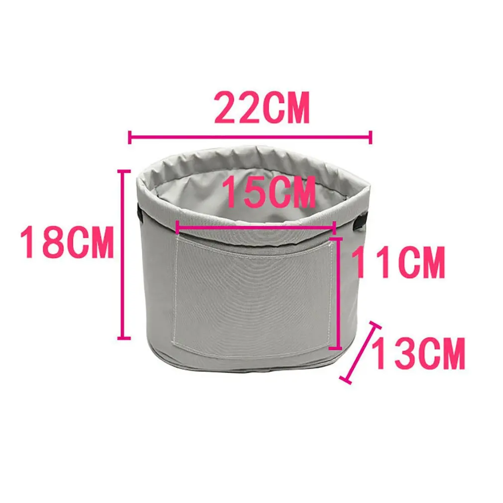 Black Car Trash Bin Frame Auto Garbage Bin Auto Rubbish Storage Waste Organizer Holder Bag Bucket Accessories