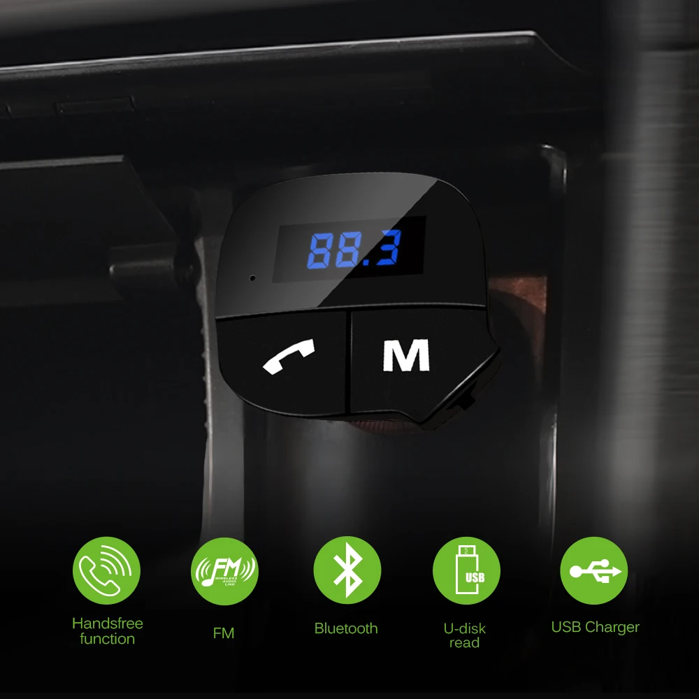 Bluetooth беспроводной автомобильный FM-трансмиттер модулятор mp3-плеер Встроенный