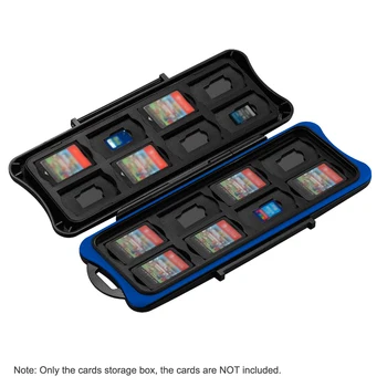 

32 in 1 Waterproof Box Memory Card Holder Game Card Case for Nintendo Switch 16 SD memory cards+16 game cards Box