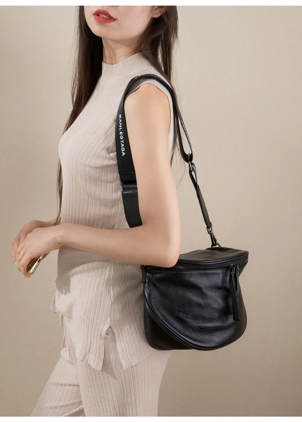 Женский модный седельный наплечный мешок, женская сумка из натуральной кожи, натуральная воловья сумка через плечо, A435