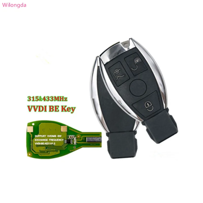 

Wilongda Xhorse VVDI BE Key Pro Improved Version 433MHz Complete Remote Key for Mercedes Benz free shipping