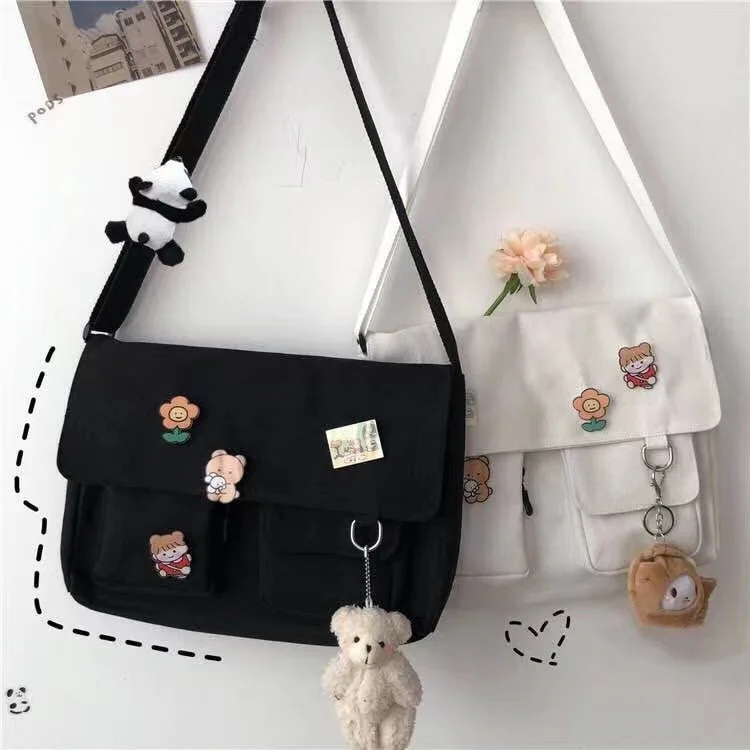 ☆韓国の人気☆【Rest&Recreation】☆RR CANVAS SHOULDER BA.G☆ s-l1200.jpg