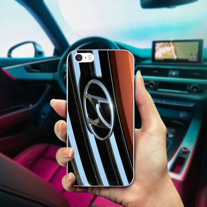 Прозрачные мягкие чехлы для мобильных телефонов из ТПУ, чехлы для iPhone 8, 7, 6, 6S Plus, X, 5, 5S, SE, 5C, 4 4S, чехлы, милая кожа, сумка с логотипом hyundai - Цвет: Picture 6