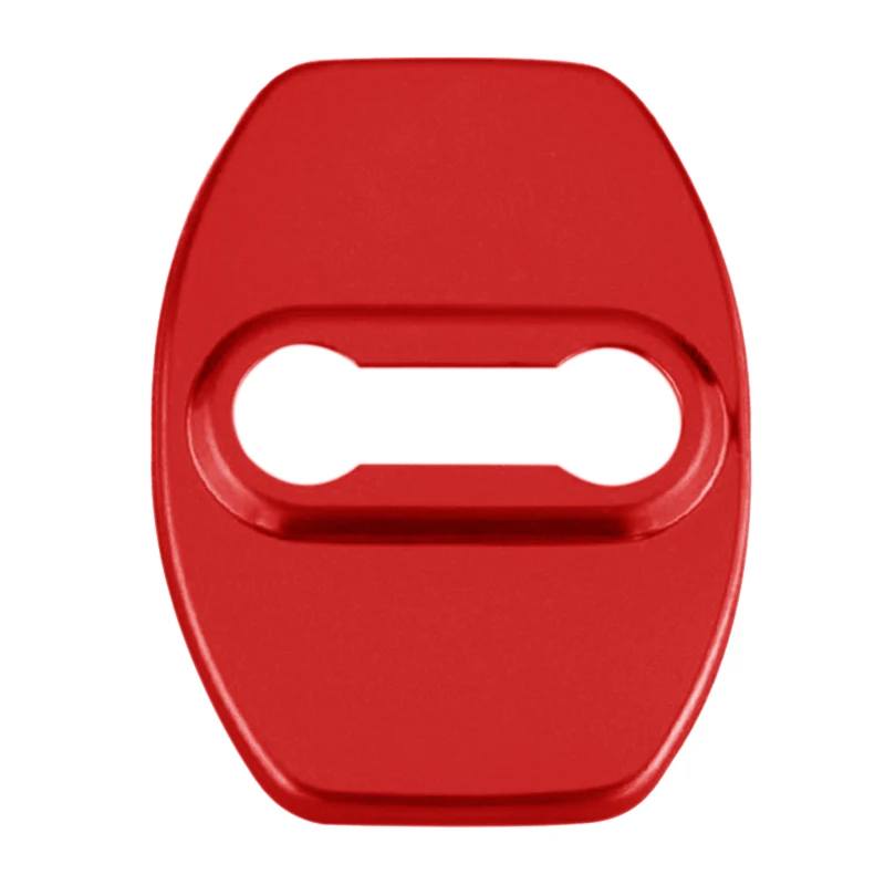 Car Shape Stainless Steel Door Lock Cover For Honda Mazda Toyota Corolla Auto Parts Red