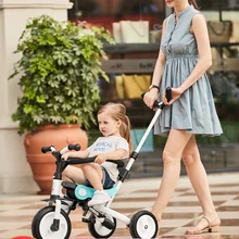 Детский трехколесный велосипед кукла детские тапочки артефакт 1-3 лет легкая складная детская коляска велосипед