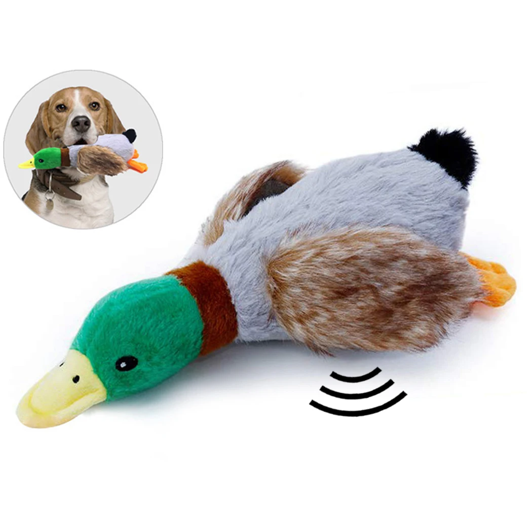 Funny Pet Chew Toy Creative Duck Shape Anti Bite Pet Squeaky Toy Pet