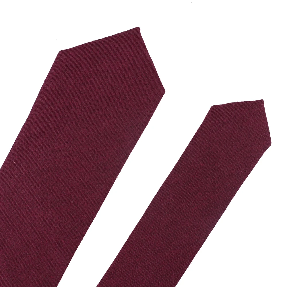 Мужские галстуки из хлопка с воротником, повседневные Костюмы, узкие галстуки Gravatas, однотонные черные мужские галстуки для бизнеса, 6 см