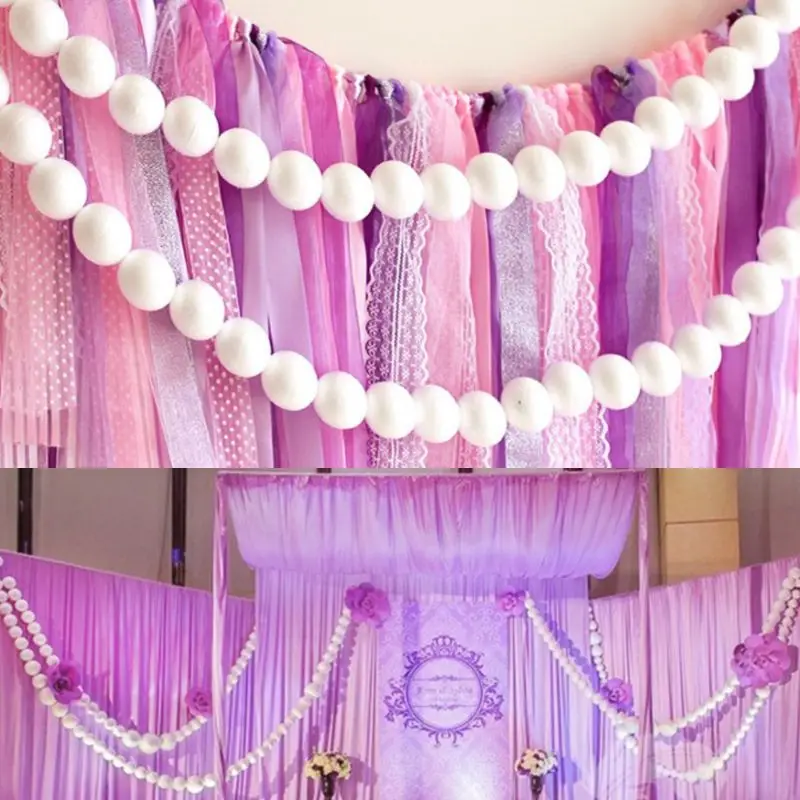 100 шт DIY моделирование полистирола пенополистирол мяч Рождество Свадебные украшения 72XF