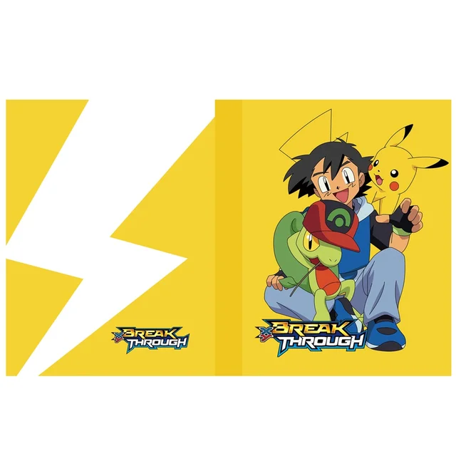 240pcs Pikachu Photo Album Notebook Pokemon Playing Cards Map Display Binder GX VMAX EX Letters Protector Cards Book Folder Gift 70