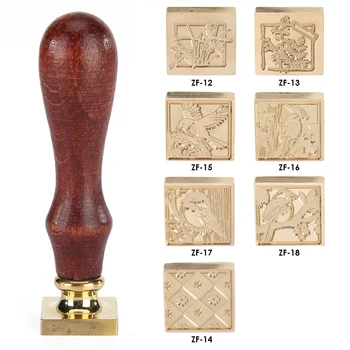 

Retro Wax Seal Antique Sealing Wax Stamp Ancient Craft Wax Seal Stamp Decor Wood Handle for Envelope DIY Decorative