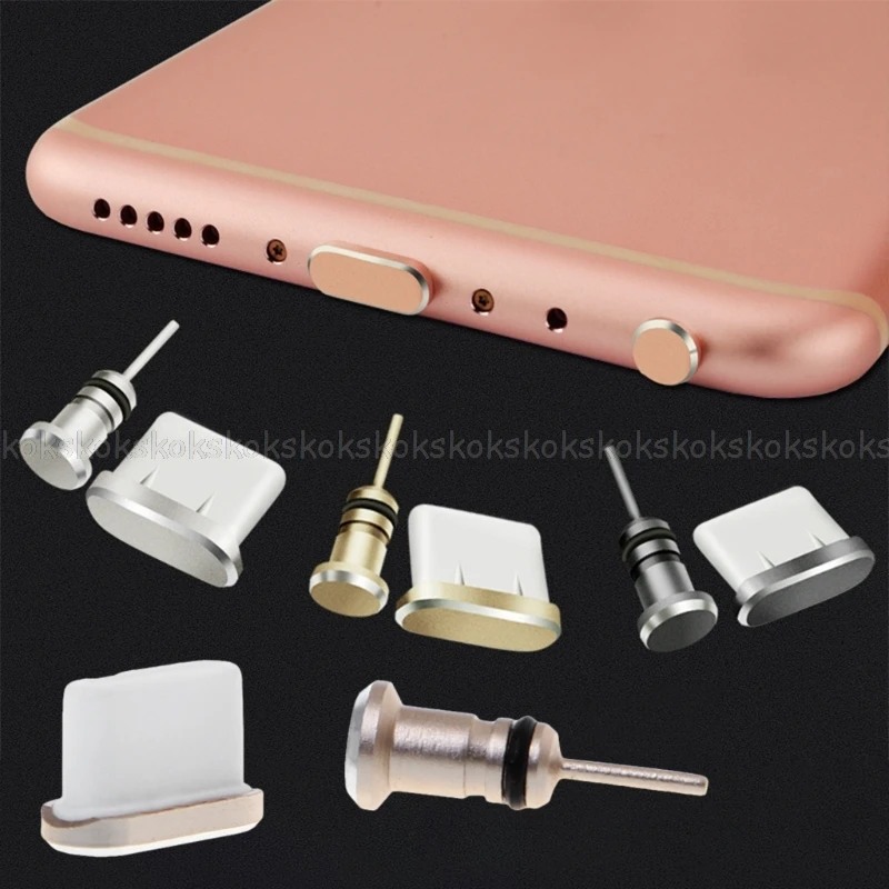 

Anti Dust Plug Set USB Type-C Port 3.5mm Earphones Jack Plug For cellphone Au09 19 Dropship