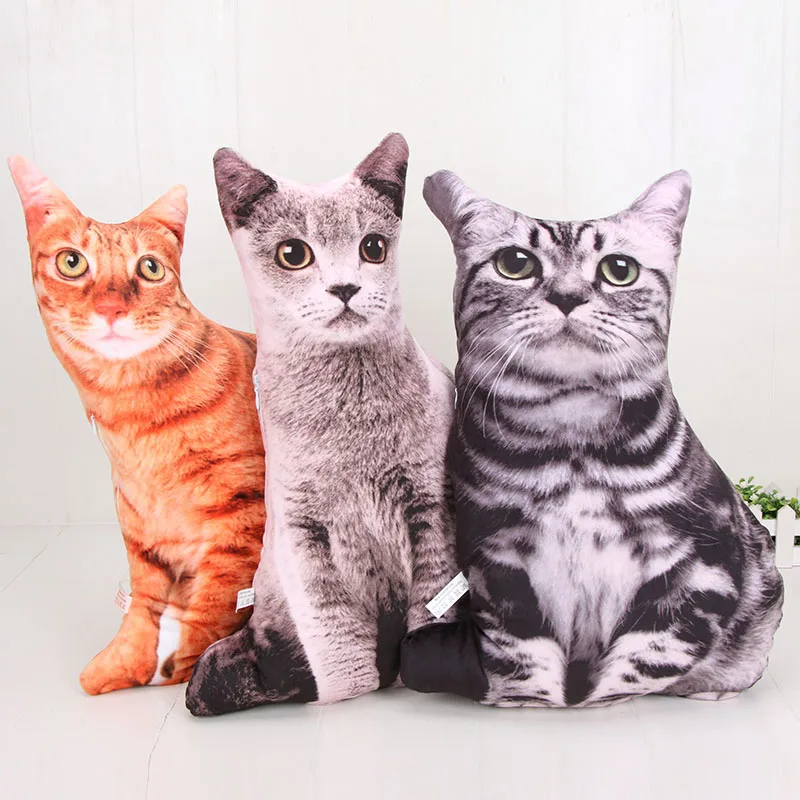 46 см животное кошка кукла американская короткошерстная оранжевая кошка Плюшевая Игрушка имитация кошки мягкие игрушки Подушка детский подарок