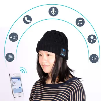

Wireless Talk Call Bluetooth Smart Cap Beanie Hat Headphone Headset Speaker Mic