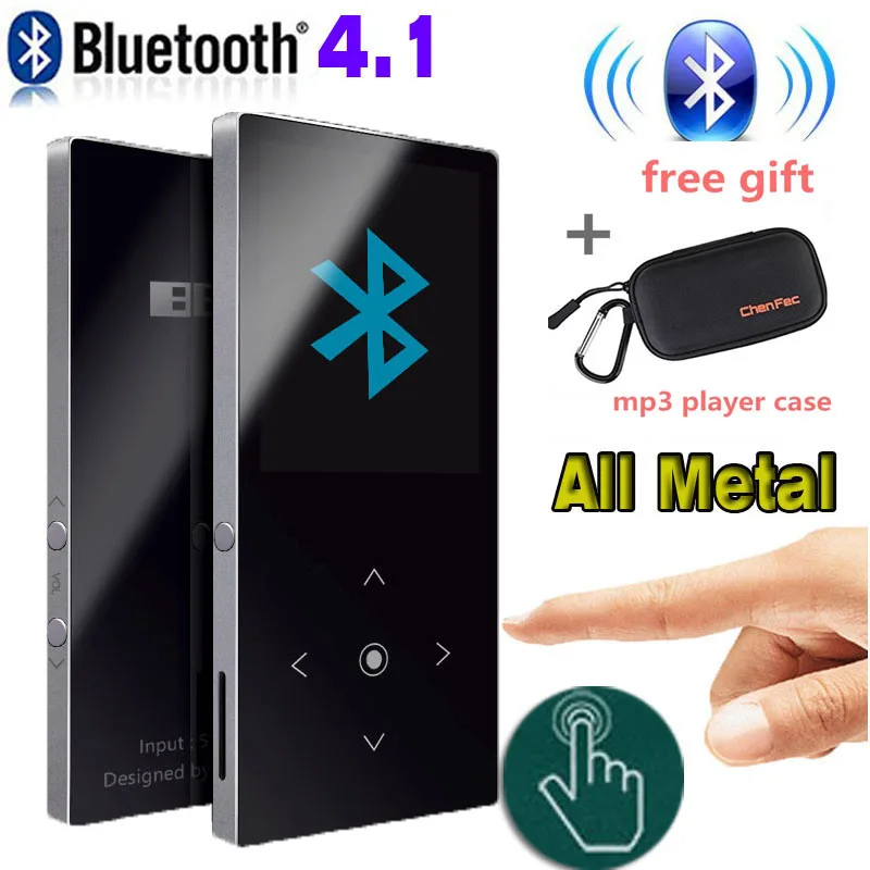 Bluetooth MP3 музыкальный плеер встроенный динамик с металлическим TFT экраном без потерь звук плеер Поддержка fm-радио sd-карта до 128 ГБ