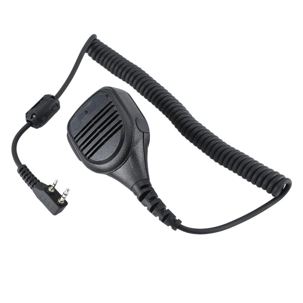2 Pin Ptt непромокаемый наплечный динамик микрофон для 2 способа радио Walkie Talkie Baofeng Uv-5R Bf-888S Kenwood Tyt Radioddity Gd-77