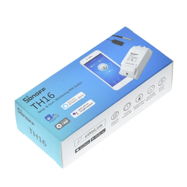 Sonoff TH16 Smart Wifi Switch Monitoring Temperature Humidity Wifi Smart Switch Home Automation Kit Works With Alexa Google Home - Image 4