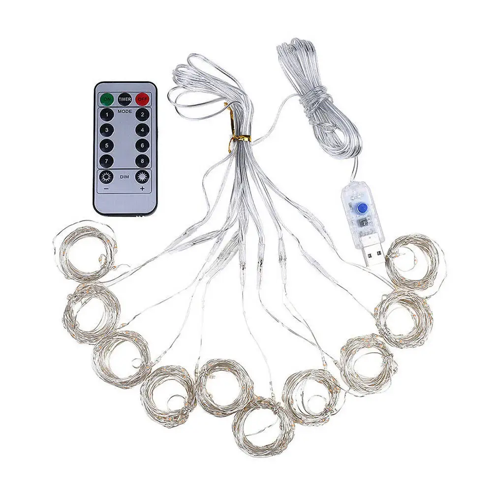 3*1M Waterproof LED String Lights USB Remote Control Fairy String Lights Garland Bedroom Wedding Party Decoration