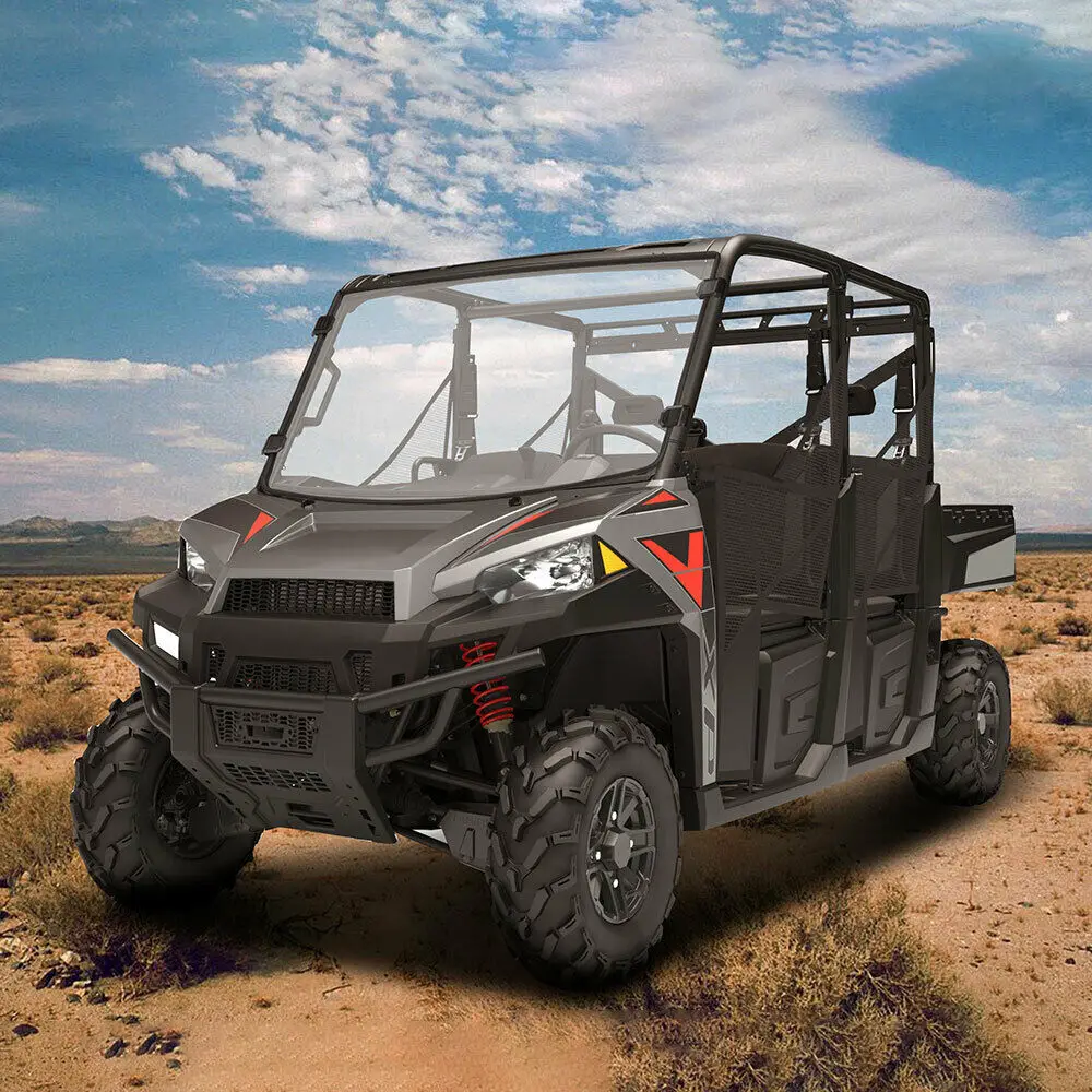 KEMIMOTO UTV полное ветровое стекло для Polaris Ranger XP 900 XP 570 Crew 1000 дизель