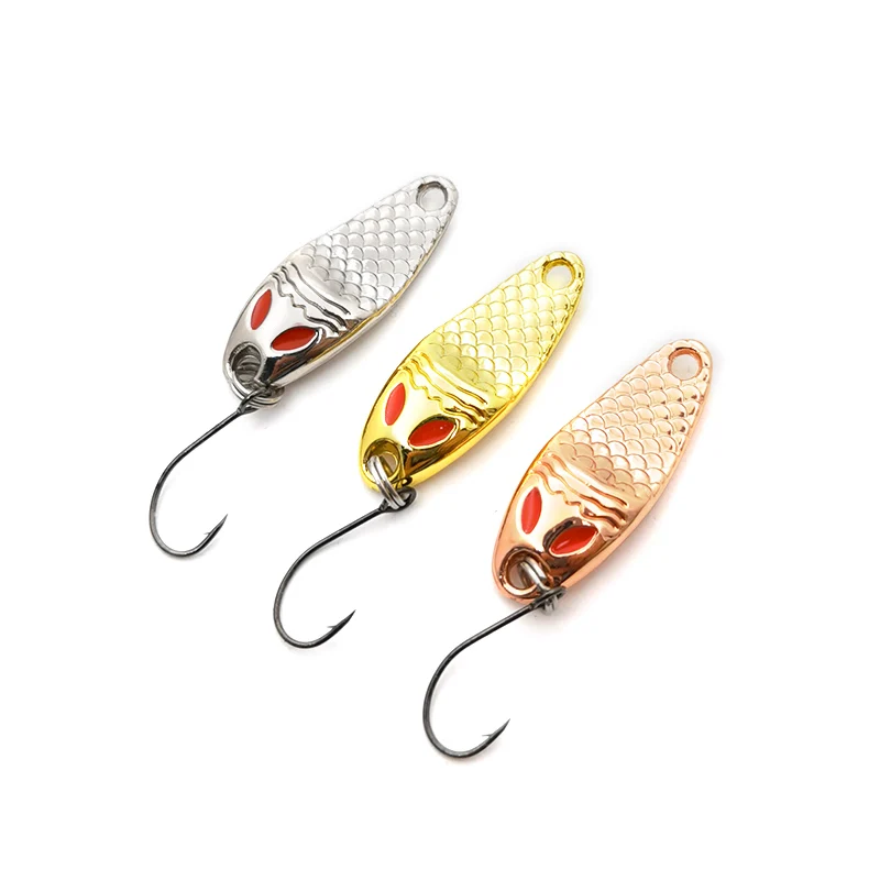 NEW Mini fishing Lure 1g2g3.5g spoon metal lures Spinnerbait
