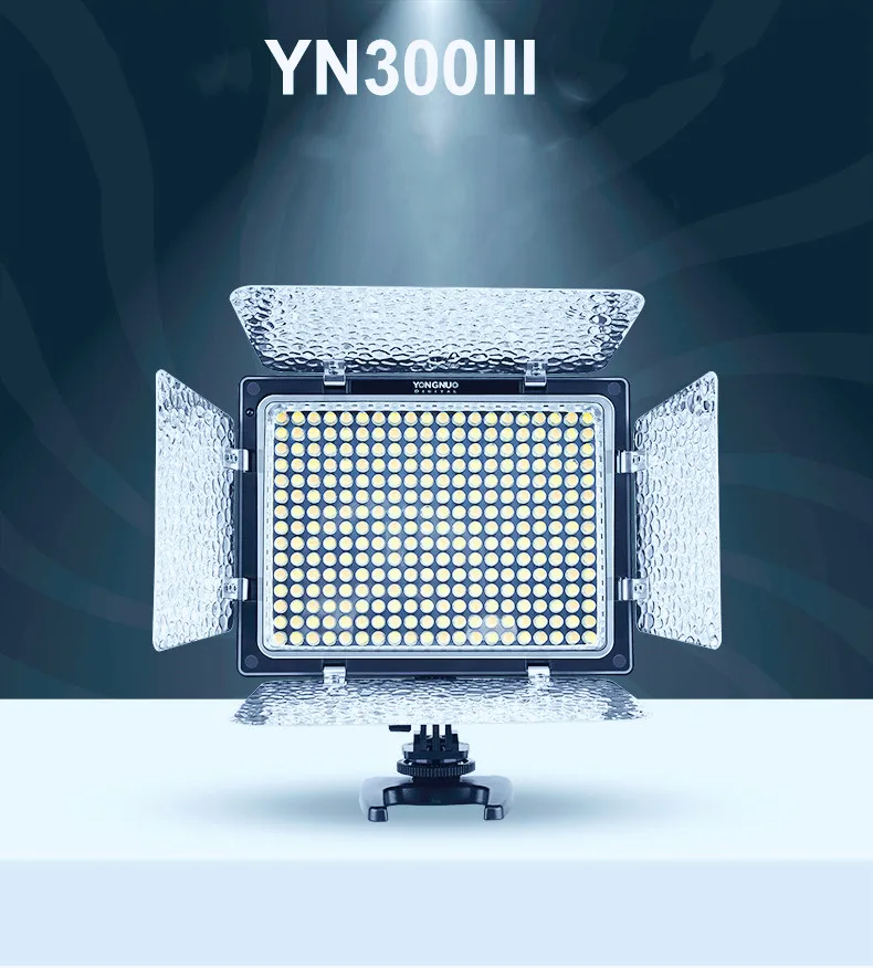 Yongnuo YN300 III YN-300 III 3200 k-5500 K CRI95+ Pro YN300III светодиодный видеосвет поддержка адаптера переменного тока и дистанционного управления управлением приложением