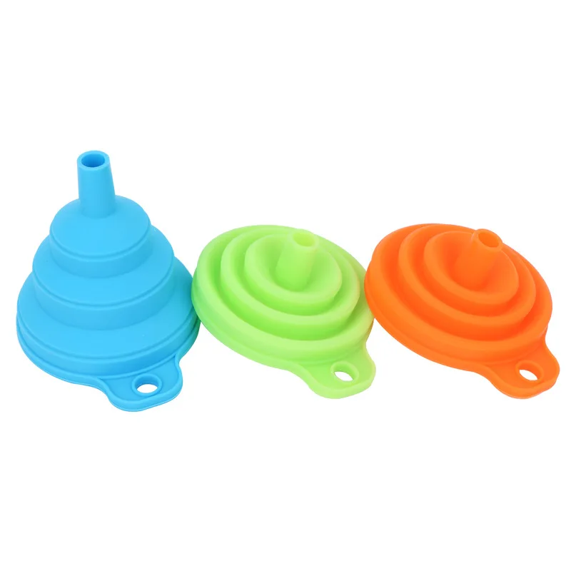 3 pcs Silicone Foldable Oil Pot Funnel| Kitchen Tools