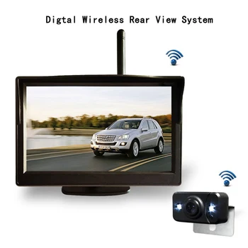 

5 Inch Car Wireless Monitor Display LCD HD Sn with Waterproof Night Vision Rearview Reverse Backup Camera WX5300D