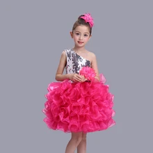 Детские нарядные платья для дня рождения с рисунком кексов; Пышное короткое детское бальное платье с оборками и блестками для маленьких девочек; великолепное платье для девочек