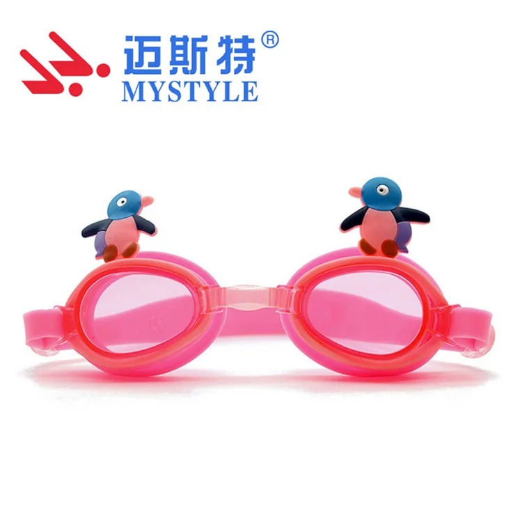 

Meister CHILDREN'S Swimming Goggles CHILDREN'S Penguin Cartoon Waterproof Anti-fog Comfortable Silica Gel Swimming Glasses