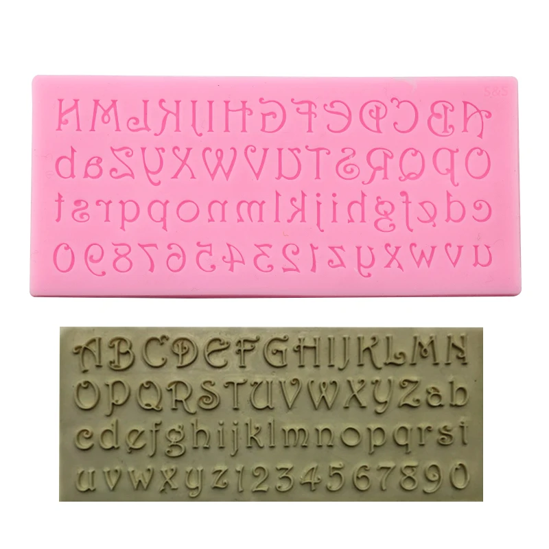 Силиконовые формочки для торта с алфавитом и цифрами сделай сам печенья