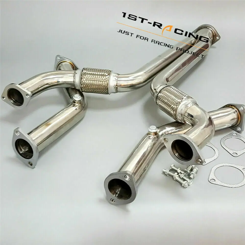 FOR 350Z FAIRLADY Z33/G35 VQ35 Y-PIPE DOWNPIPE STAINLESS RACING EXHAUST 