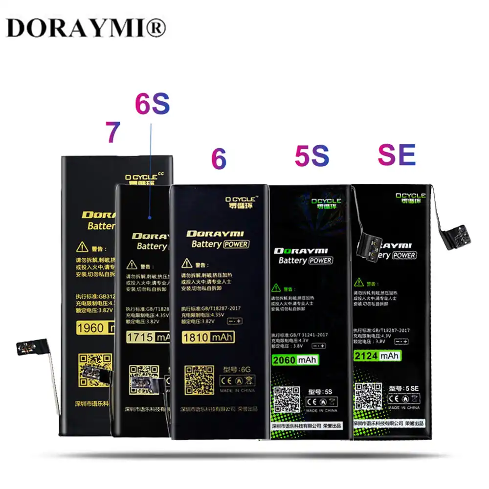 Doraymi Batterie Fur Iphone 6s Batterien Ersatz Lithium Polymer Hohe Kapazitat Fur Iphone 6 7 5s Se Xr Handy Bateria Handy Akkus Aliexpress