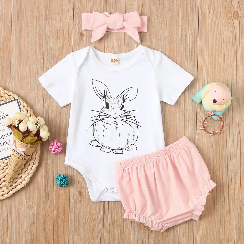 baby girl bunny romper