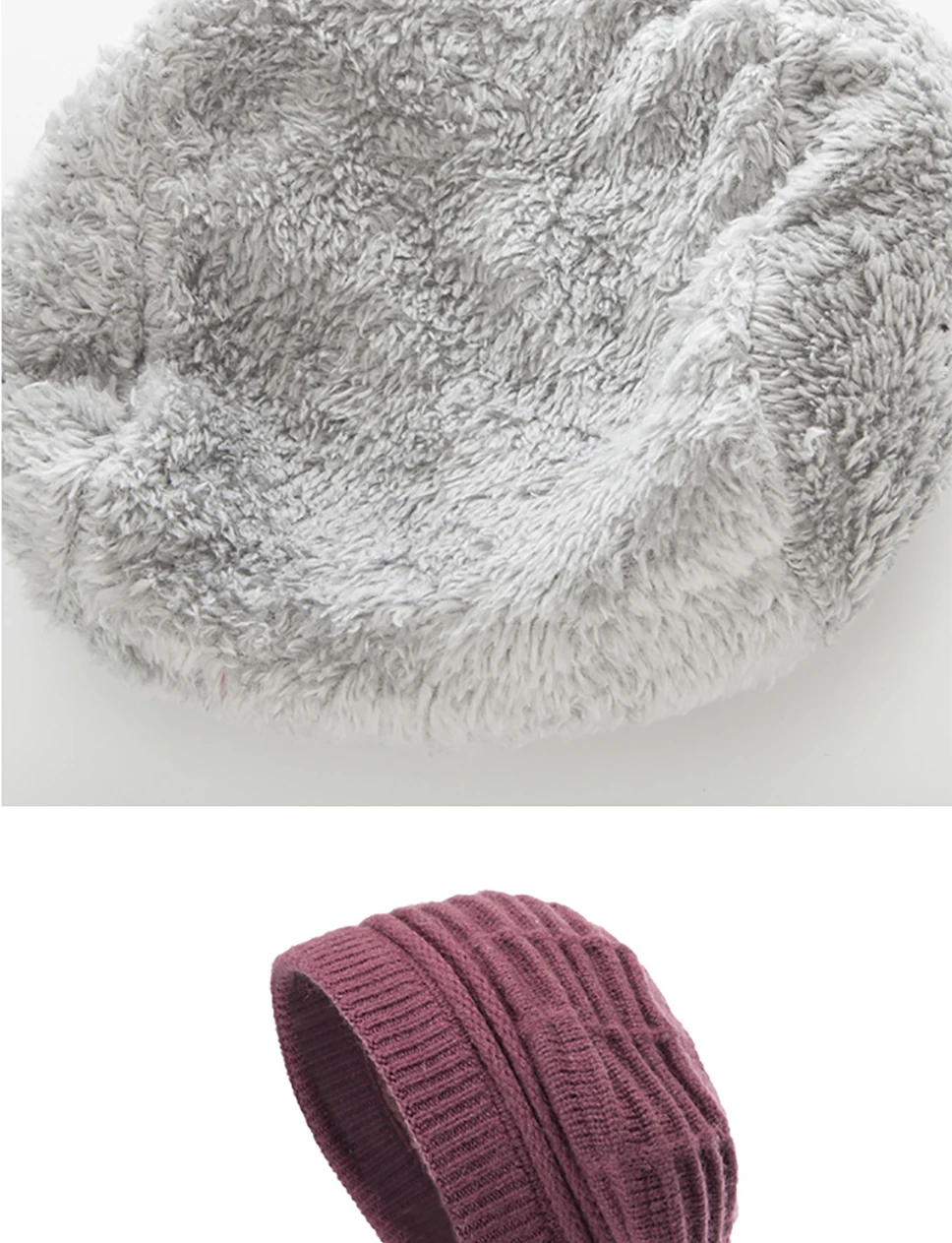 BEFORW New Knitted Warm Winter Wool Hats For Women Classic French Plus Velvet Beret Jacquard Casual Caps