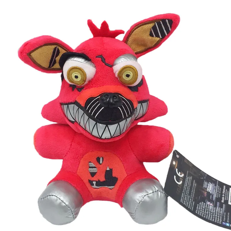 Игрушки FNAF 20 см Five Nights At Freddy's 4 Freddy Freddys Fazbear Chica Bear плюшевые мягкие игрушки куклы Подарки для детей - Color: Red Foxy